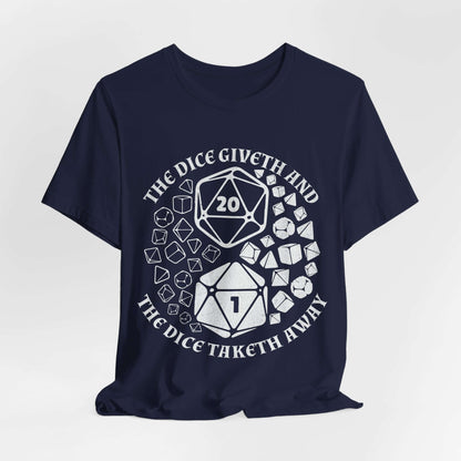 Printify T-Shirt Navy / S DnD Shirt - Yin Yang Dice