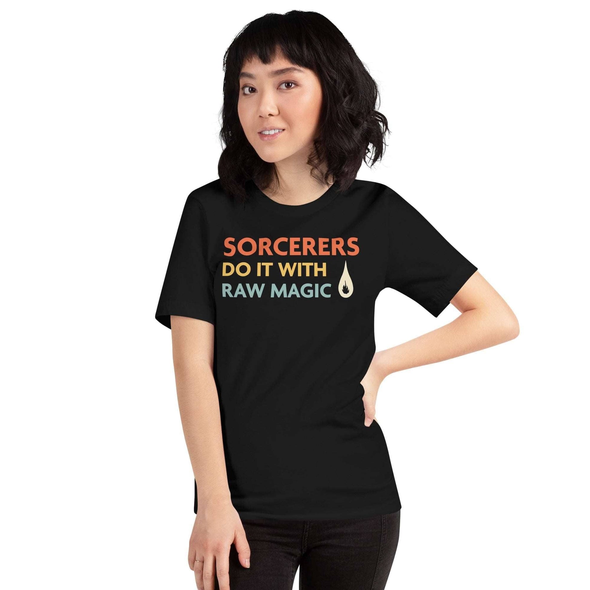 Printify T-Shirt DnD Sorcerers Do It With Raw Magic Shirt