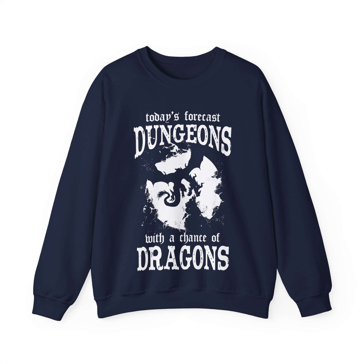 Printify Sweatshirt S / Navy DND Sweatshirt - Funny Weather Forecast