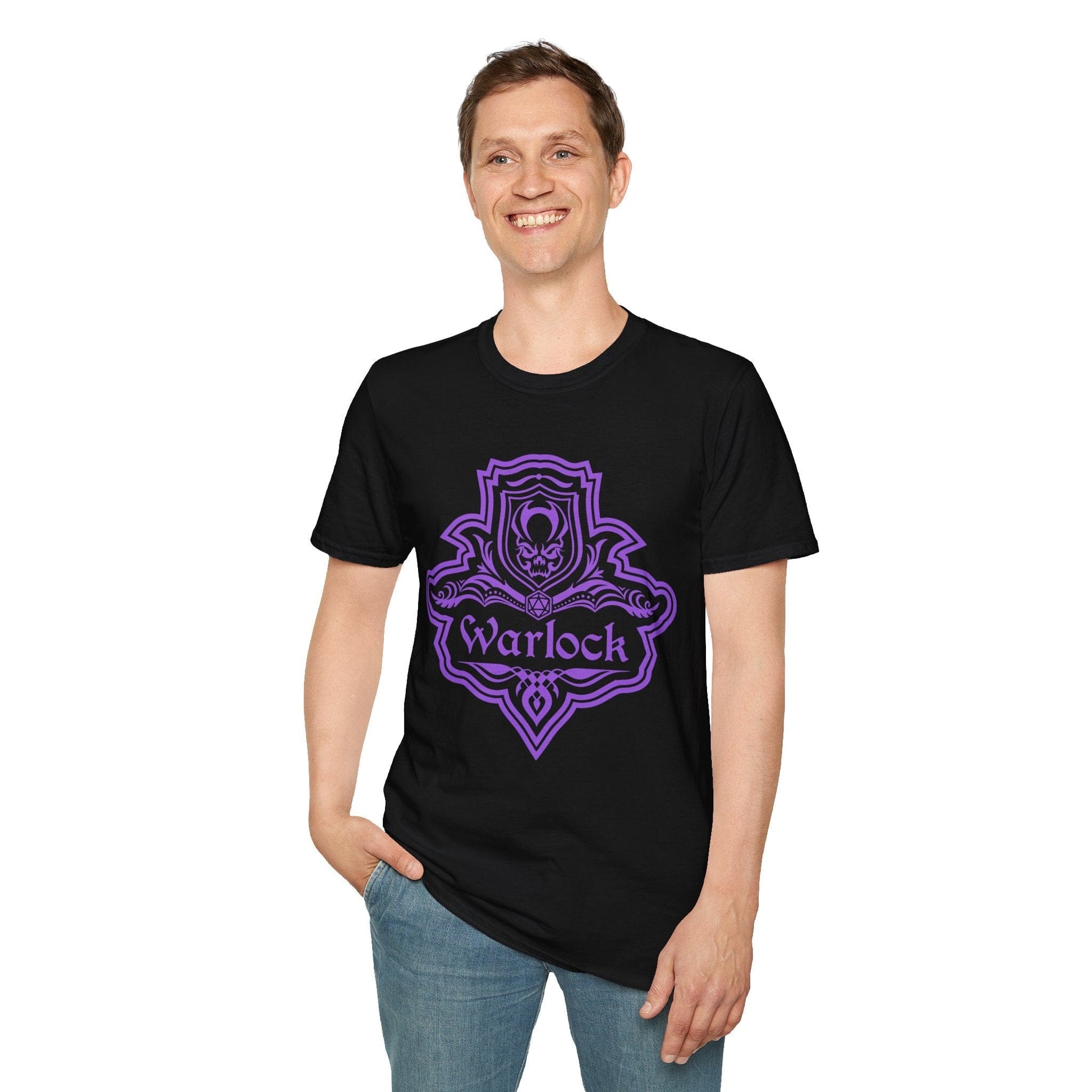 Printify T-Shirt DnD Warlock Class Emblem T-Shirt
