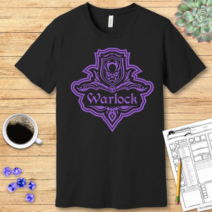 Printify T-Shirt DnD Warlock Class Emblem T-Shirt