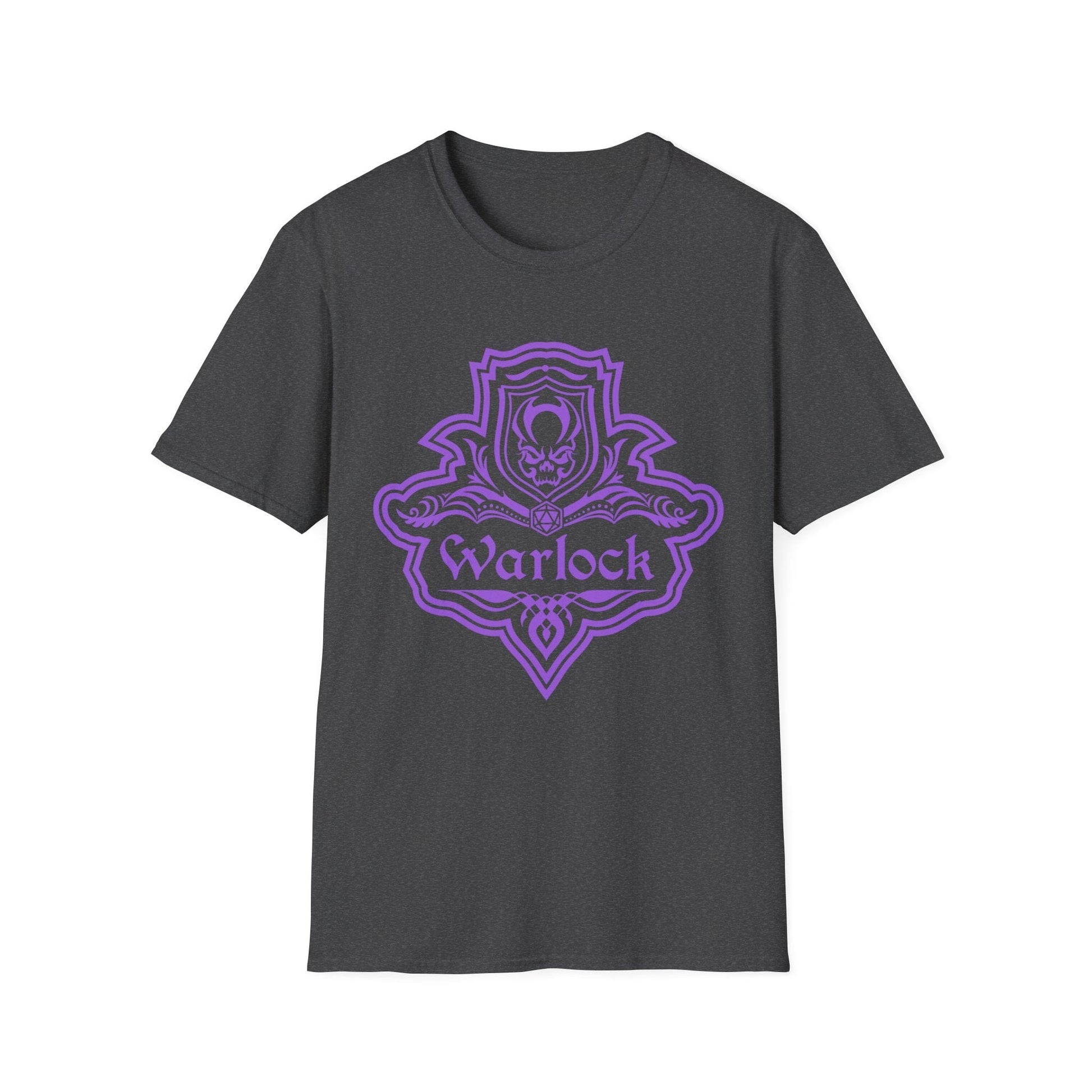 Printify T-Shirt Dark Heather / S DnD Warlock Class Emblem T-Shirt