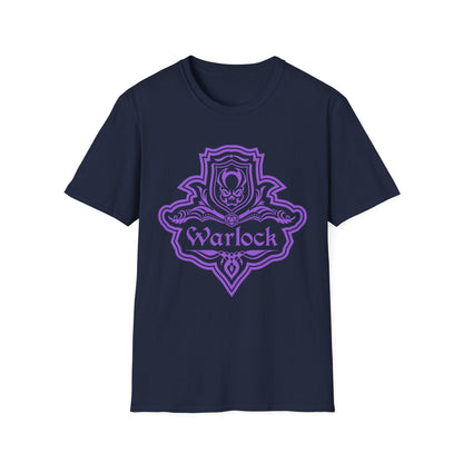 Printify T-Shirt Navy / S DnD Warlock Class Emblem T-Shirt