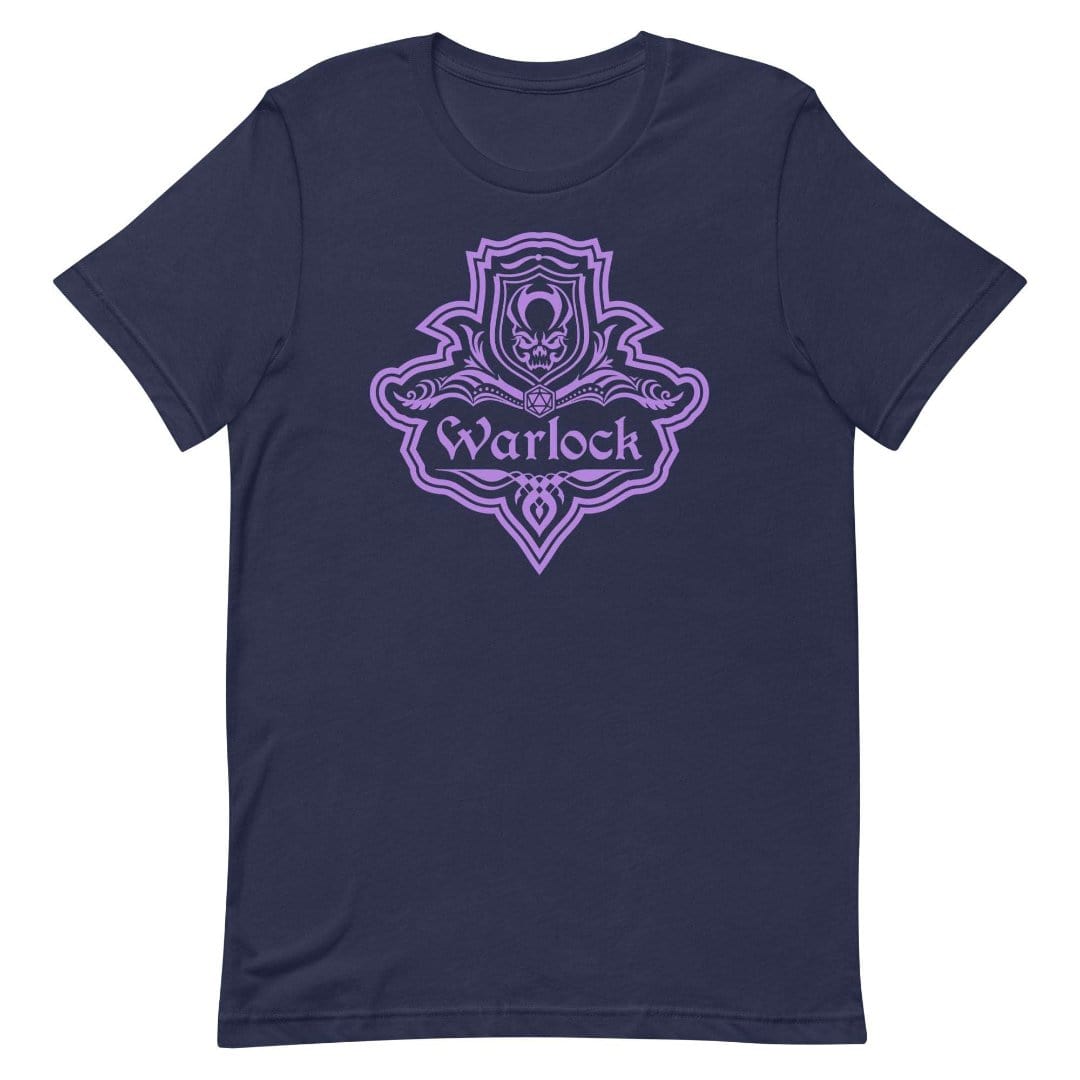 Printify T-Shirt Navy / S DnD Warlock Class Emblem T-Shirt