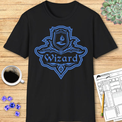 Printify T-Shirt DnD Wizard Class Emblem T-Shirt