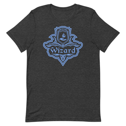 Printify T-Shirt Dark Grey Heather / S DnD Wizard Class Emblem T-Shirt