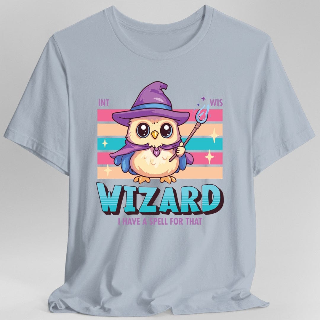 Printify T-Shirt Light Blue / S DnD Wizard Shirt - D&D Kawaii Class T-shirt