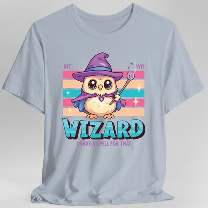 Printify T-Shirt Light Blue / S DnD Wizard Shirt - D&D Kawaii Class T-shirt