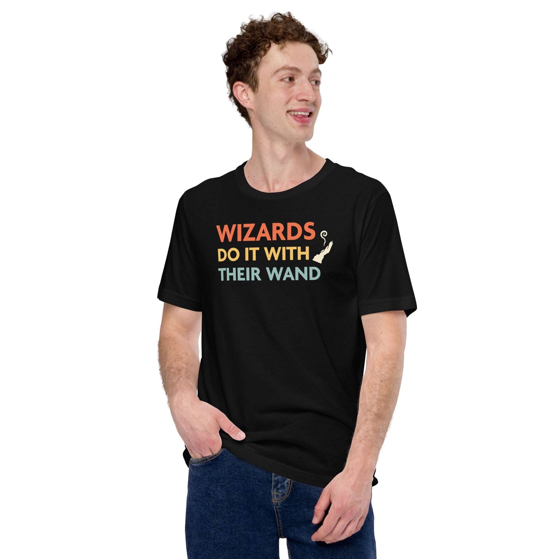 Printify T-Shirt DnD Wizards Do It With Their Wand Shirt