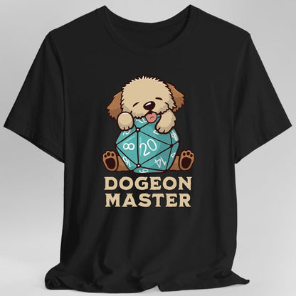 Printify T-Shirt Black / S Dogeon Master Dog D&D T-Shirt