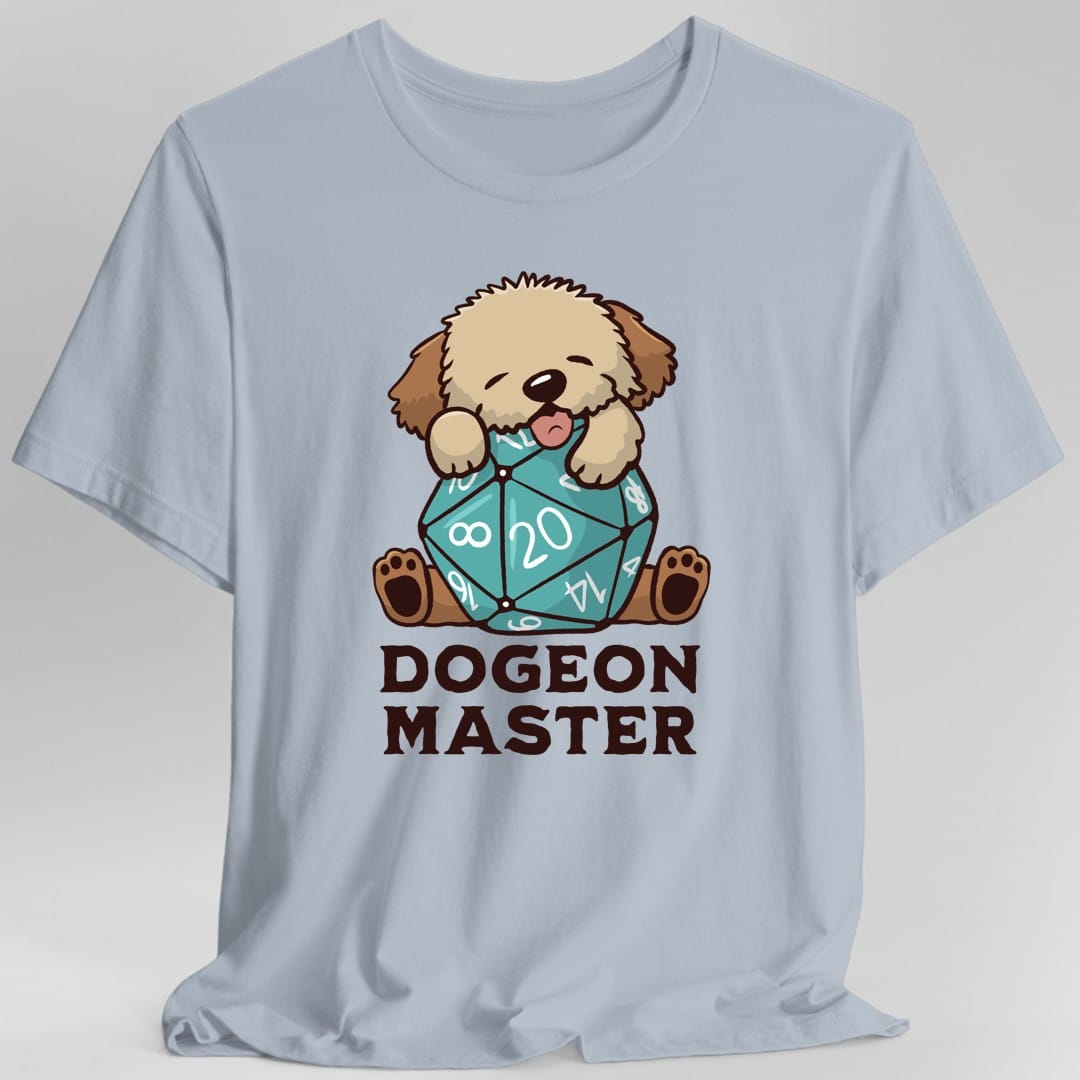 Printify T-Shirt Light Blue / S Dogeon Master Dog D&D T-Shirt