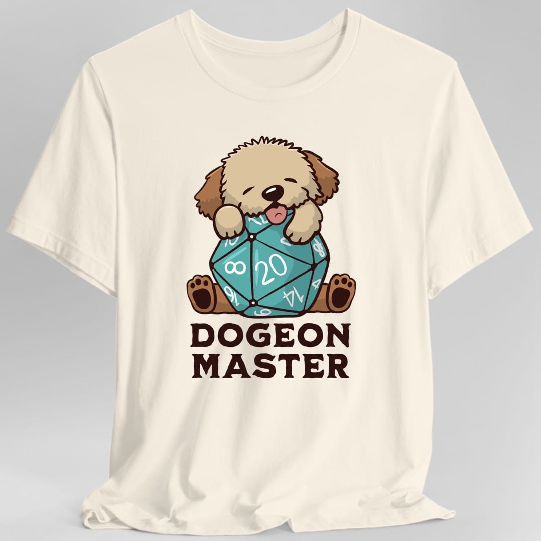 Printify T-Shirt Natural / S Dogeon Master Dog D&D T-Shirt