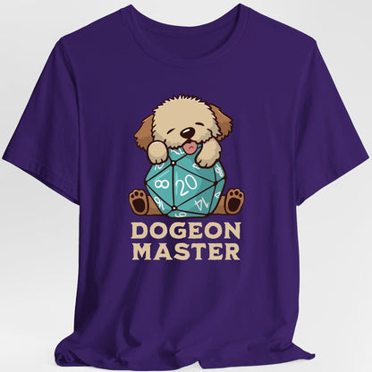 Printify T-Shirt Purple / S Dogeon Master Dog D&D T-Shirt