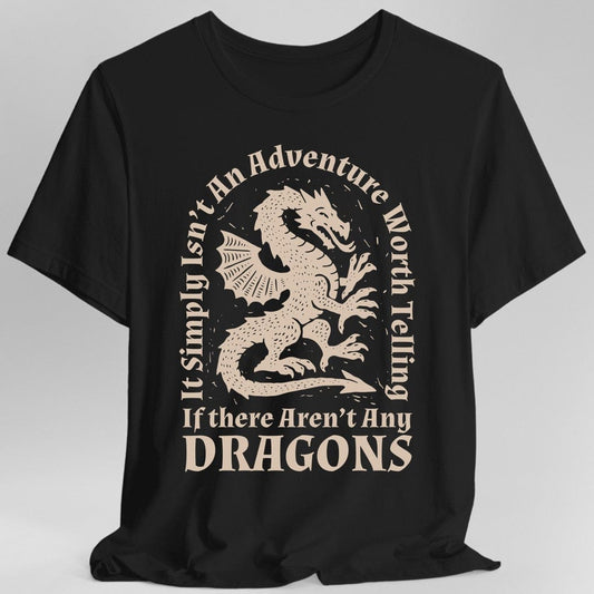 Printify T-Shirt Black / S Dragon Quote T-Shirt