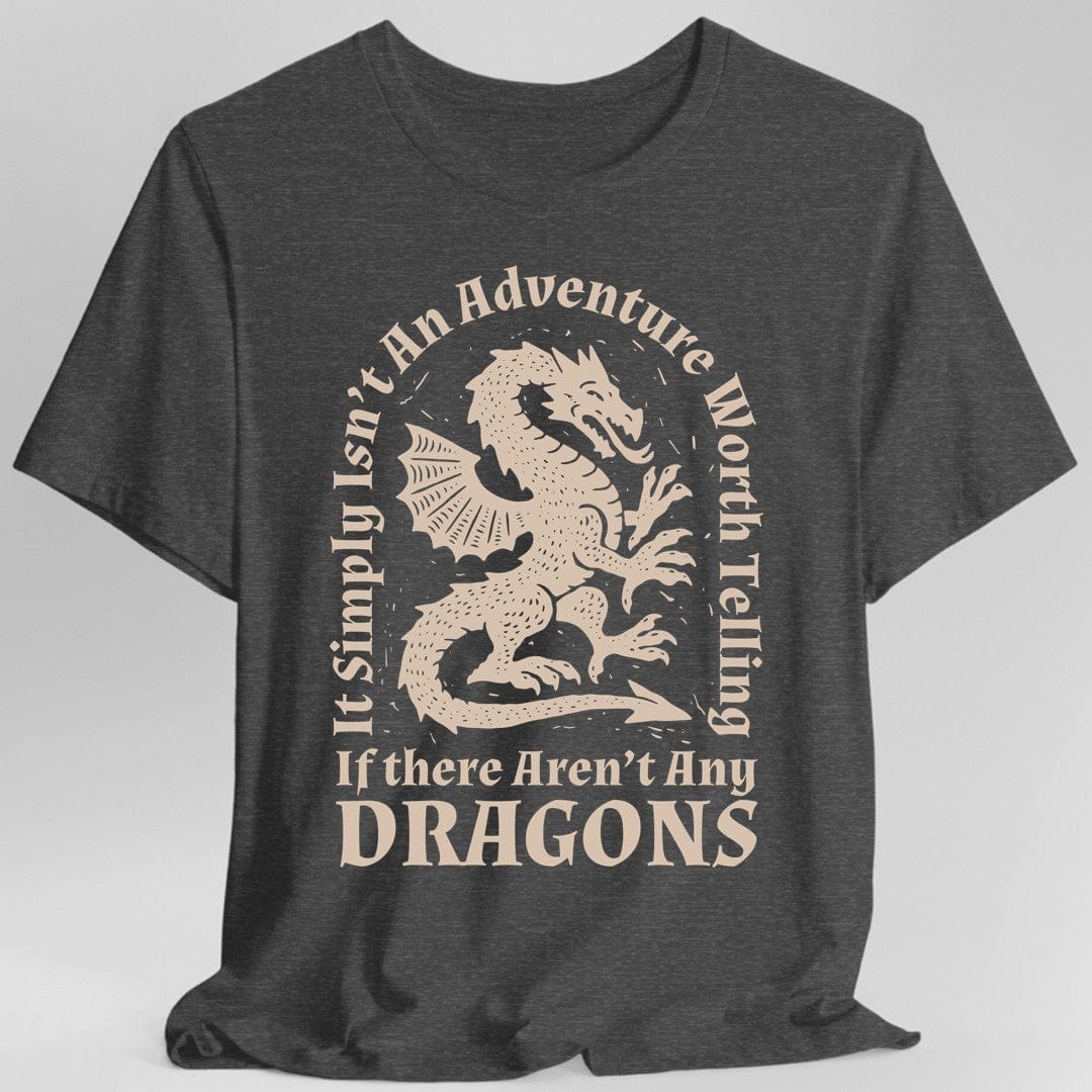 Printify T-Shirt Dark Heather / S Dragon Quote T-Shirt