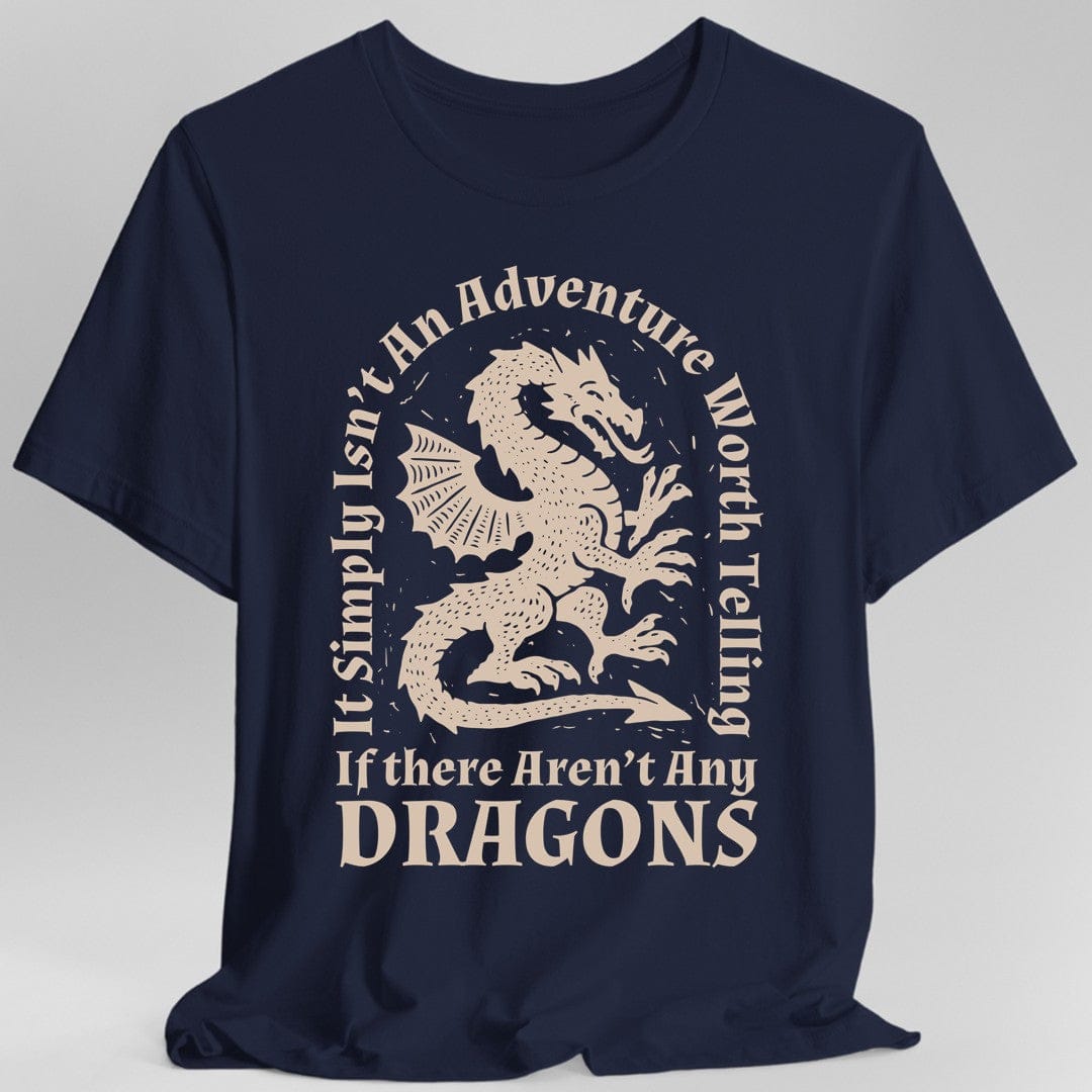 Printify T-Shirt Navy / S Dragon Quote T-Shirt