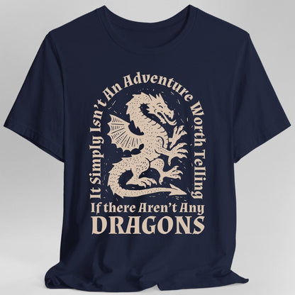 Printify T-Shirt Navy / S Dragon Quote T-Shirt