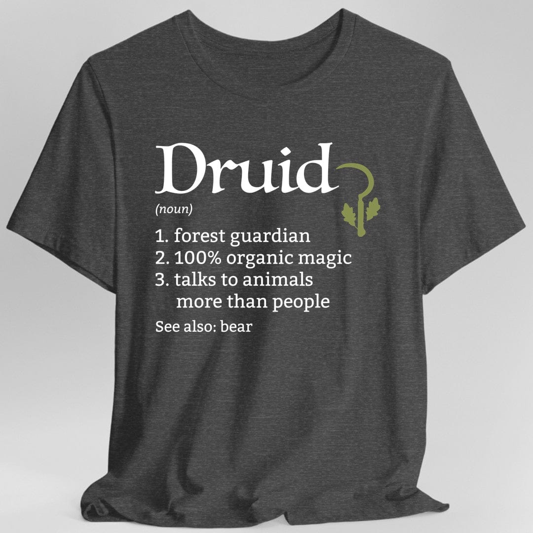 Printify T-Shirt Dark Heather / S Druid Class Definition D&D T-Shirt