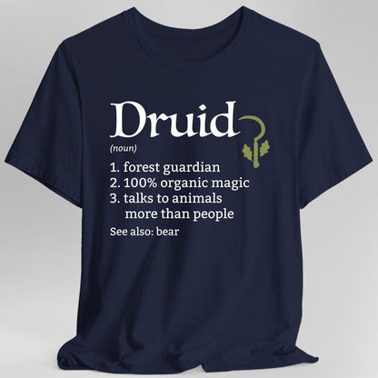 Printify T-Shirt Navy / S Druid Class Definition D&D T-Shirt