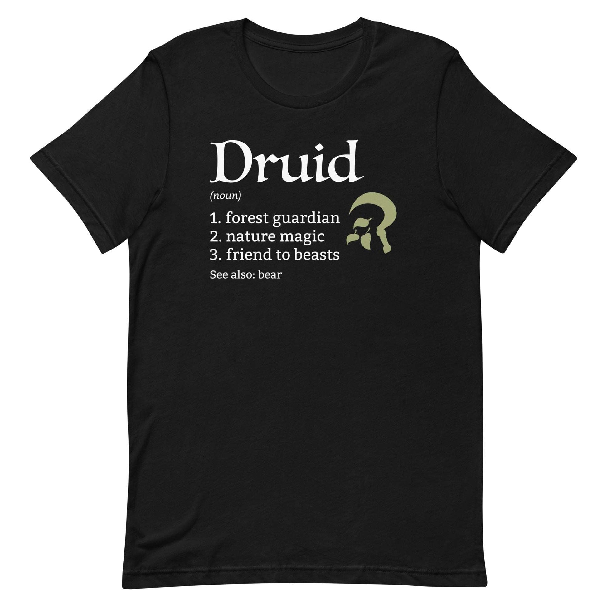 Printify T-Shirt Black / S Druid Class Definition T-Shirt