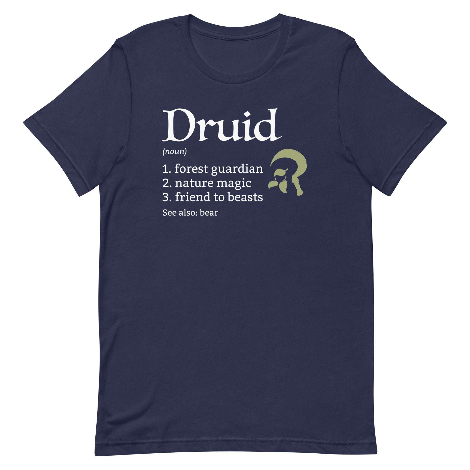 Printify T-Shirt Navy / S Druid Class Definition T-Shirt