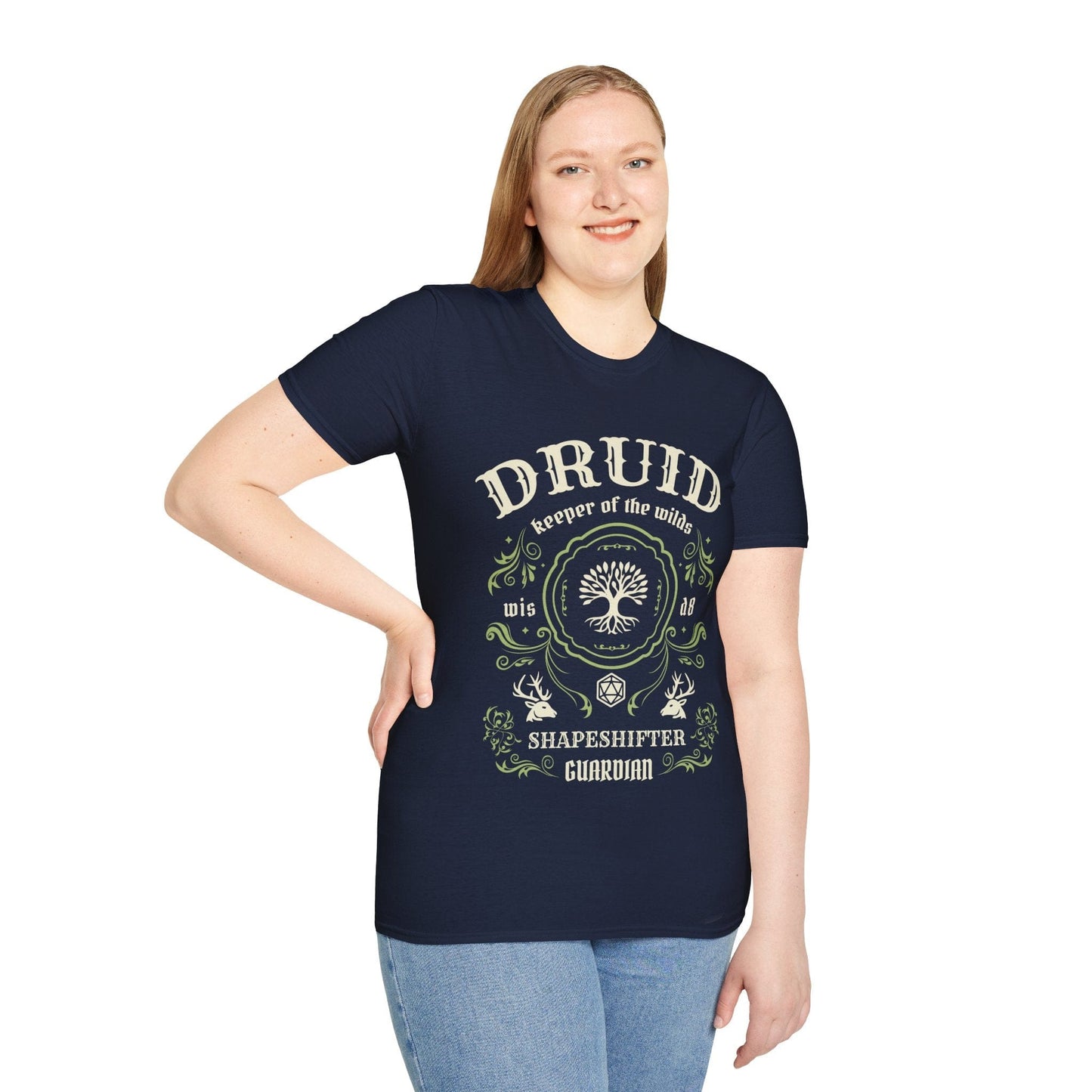 Printify T-Shirt Druid Class Vintage Label T-Shirt