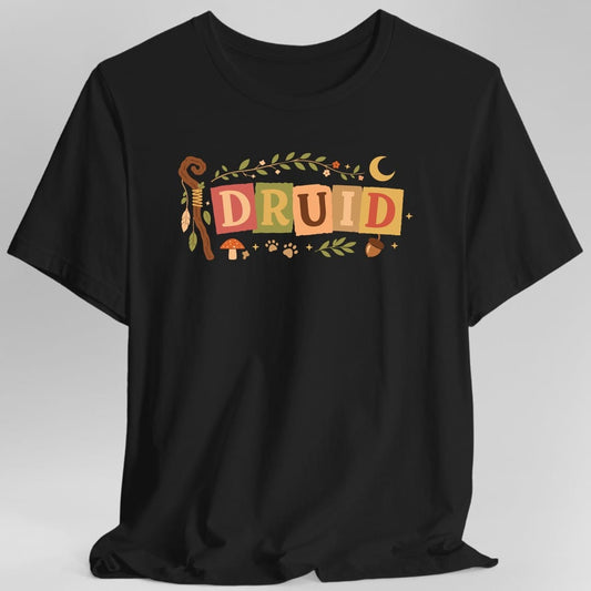 Printify T-Shirt Black / S Druid Cottagecore D&D T-Shirt