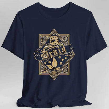 Printify T-Shirt Navy / S Druid D&D Class Emblem T-shirt