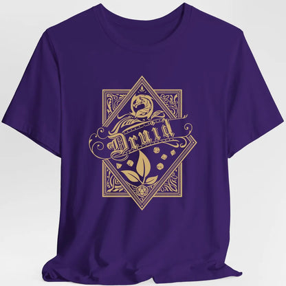 Printify T-Shirt Purple / S Druid D&D Class Emblem T-shirt