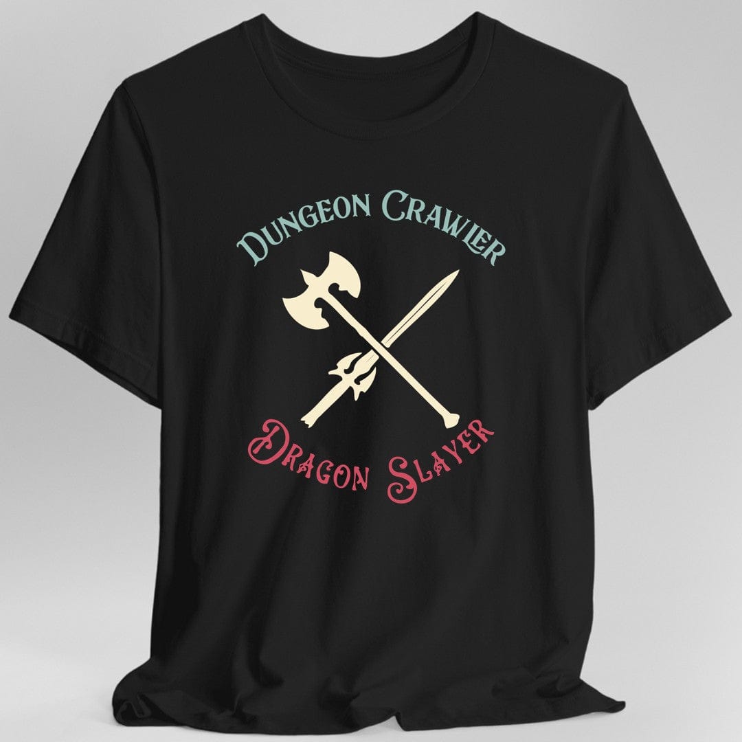 Printify T-Shirt Black / S Dungeon Crawler Dragon Slayer T-Shirt