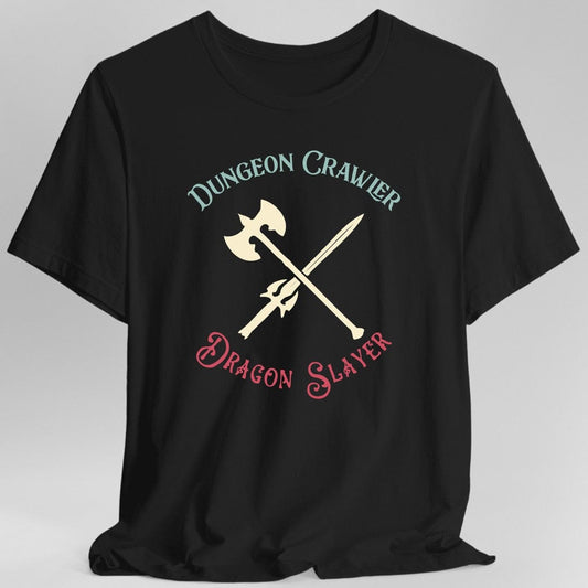 Printify T-Shirt Black / S Dungeon Crawler Dragon Slayer T-Shirt