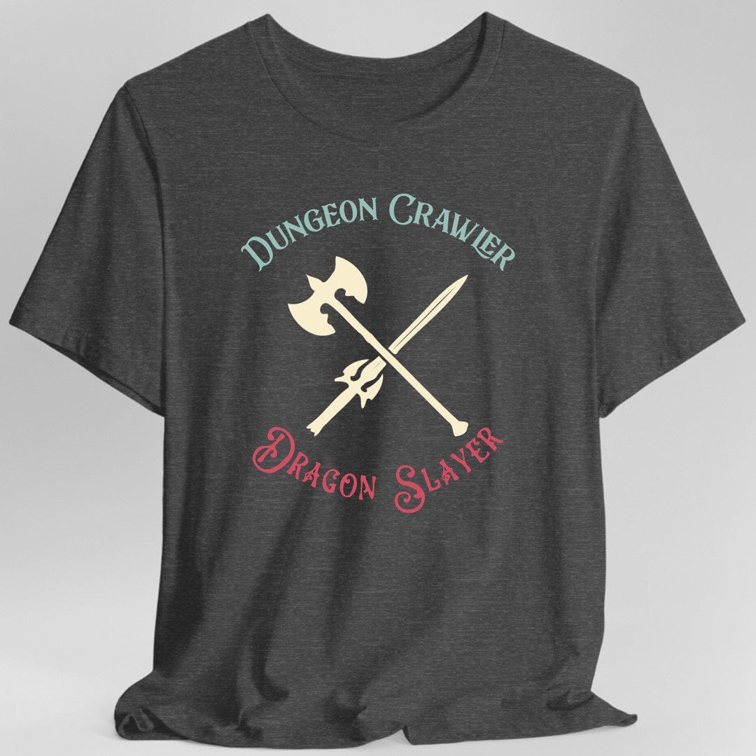 Printify T-Shirt Dark Heather / S Dungeon Crawler Dragon Slayer T-Shirt