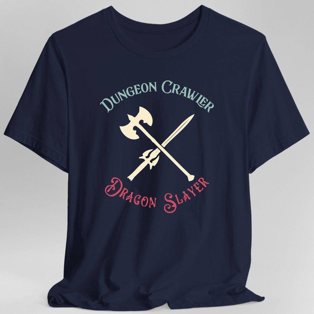Printify T-Shirt Navy / S Dungeon Crawler Dragon Slayer T-Shirt