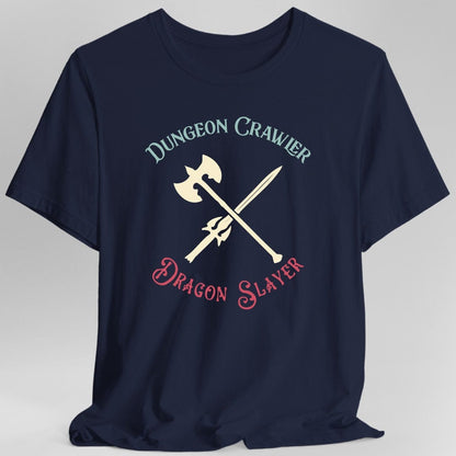 Printify T-Shirt Navy / S Dungeon Crawler Dragon Slayer T-Shirt