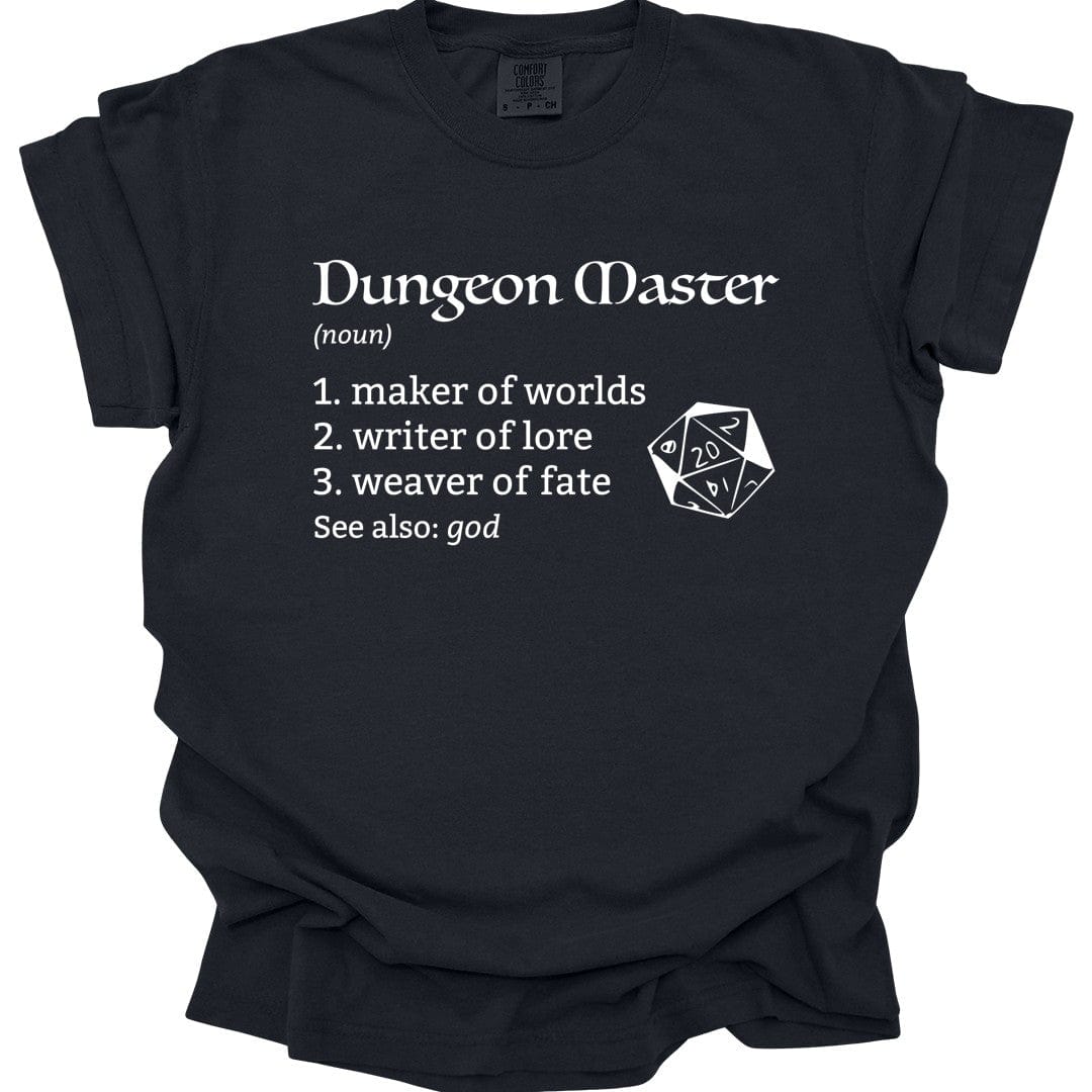 Printify T-Shirt Black / S Dungeon Master Definition D&D T-Shirt - Comfort Colors