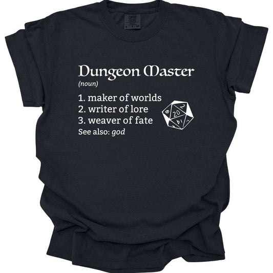 Printify T-Shirt Black / S Dungeon Master Definition D&D T-Shirt - Comfort Colors