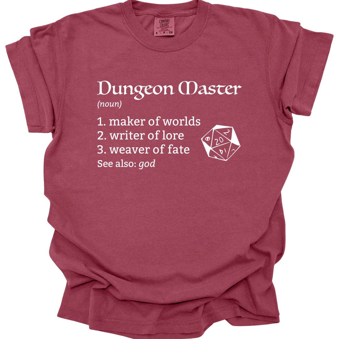 Printify T-Shirt Chili / S Dungeon Master Definition D&D T-Shirt - Comfort Colors