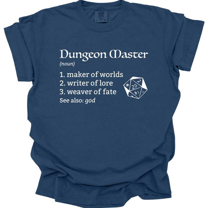 Printify T-Shirt True Navy / S Dungeon Master Definition D&D T-Shirt - Comfort Colors