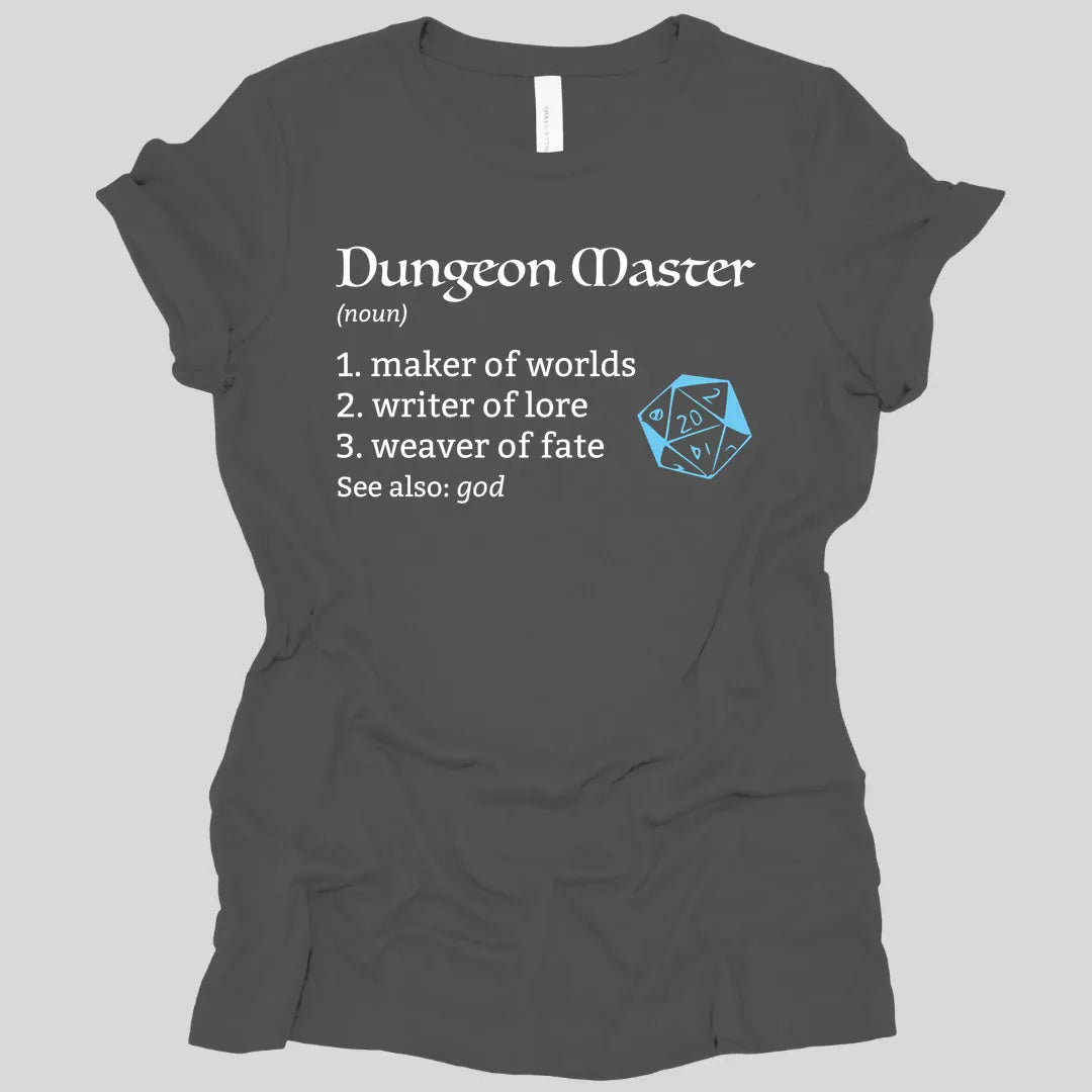 Printify T-Shirt Asphalt / S Dungeon Master Definition D&D Women's T-shirt