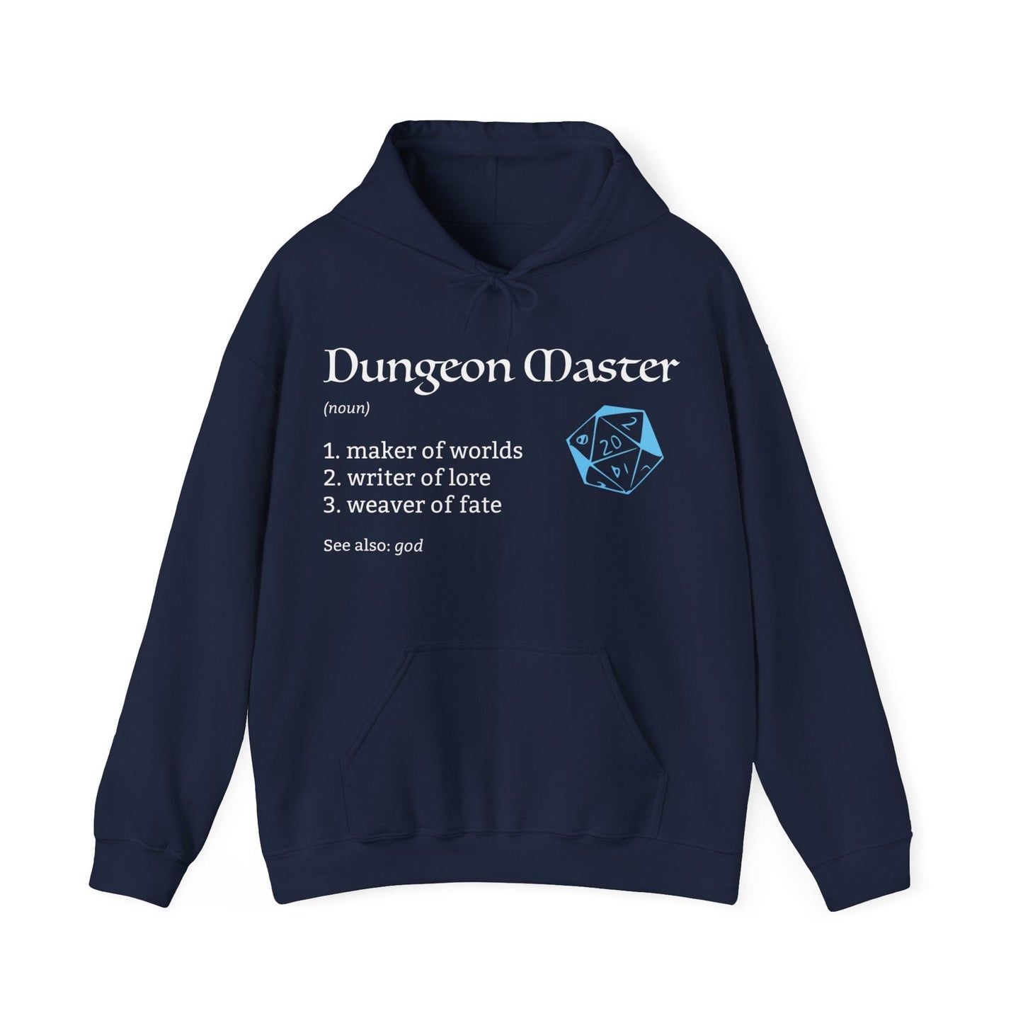 Printify Hoodie Navy / S Dungeon Master Hoodie - Definition