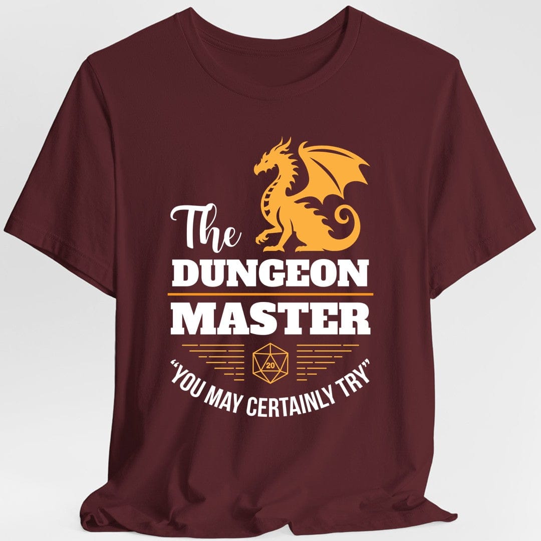 Printify T-Shirt Maroon / S Dungeon Master Shirt