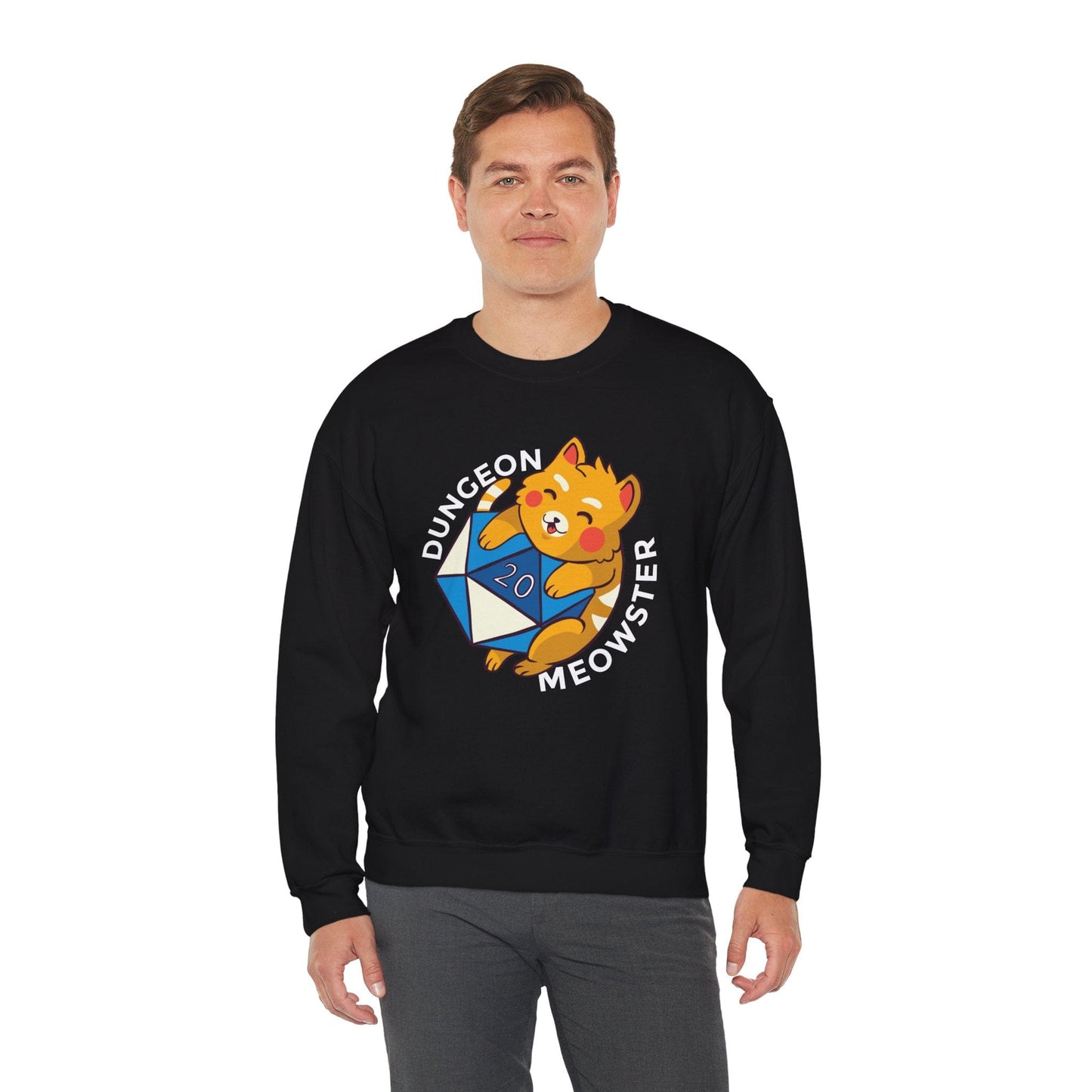 Printify Sweatshirt Dungeon Meowster DM Sweatshirt