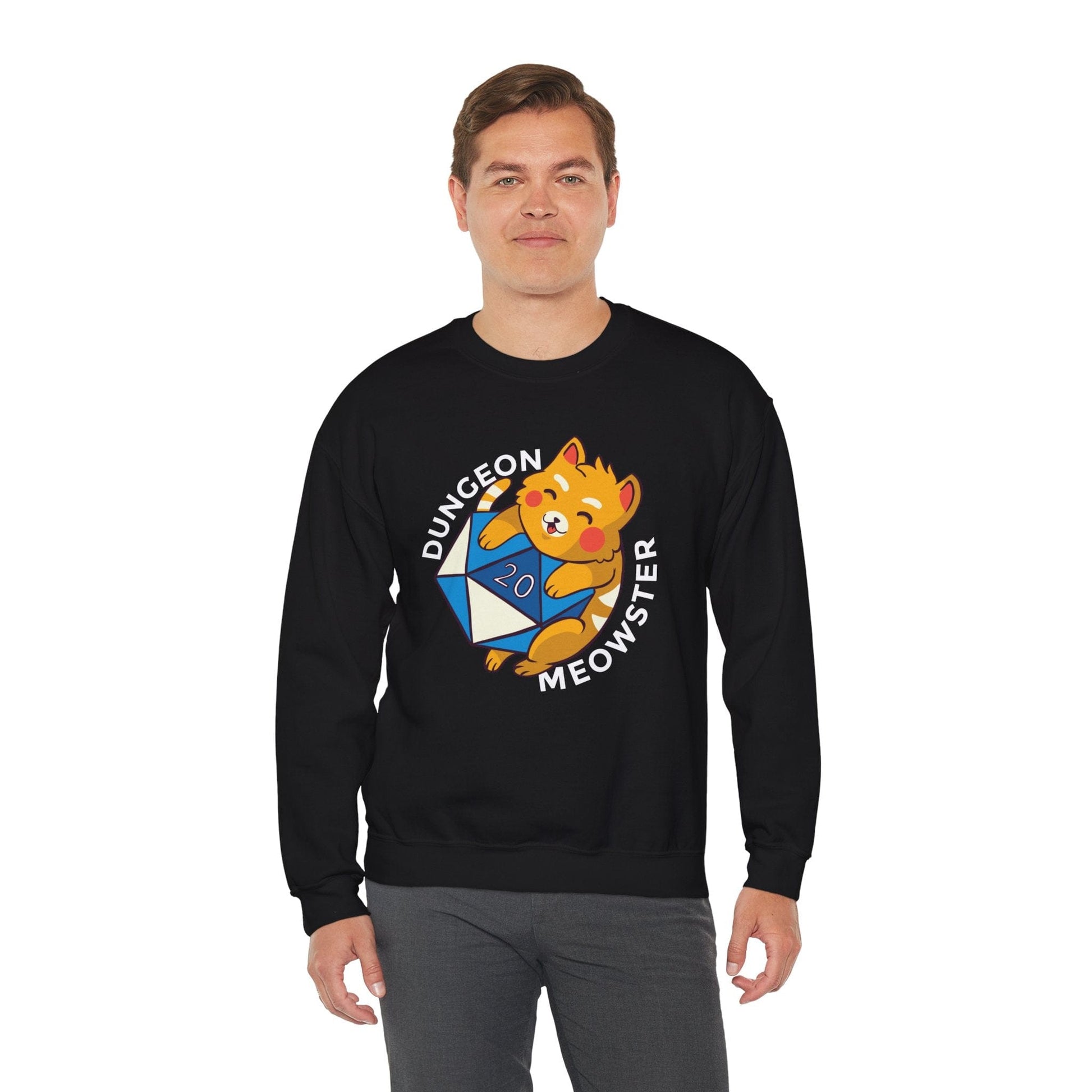 Printify Sweatshirt Dungeon Meowster DM Sweatshirt