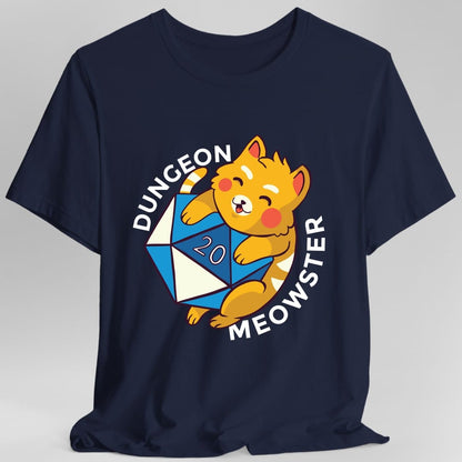 Printify T-Shirt Navy / S Dungeon Meowster T-Shirt