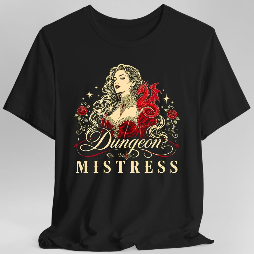 Printify T-Shirt Black / S Dungeon Mistress Goth Glam T-Shirt