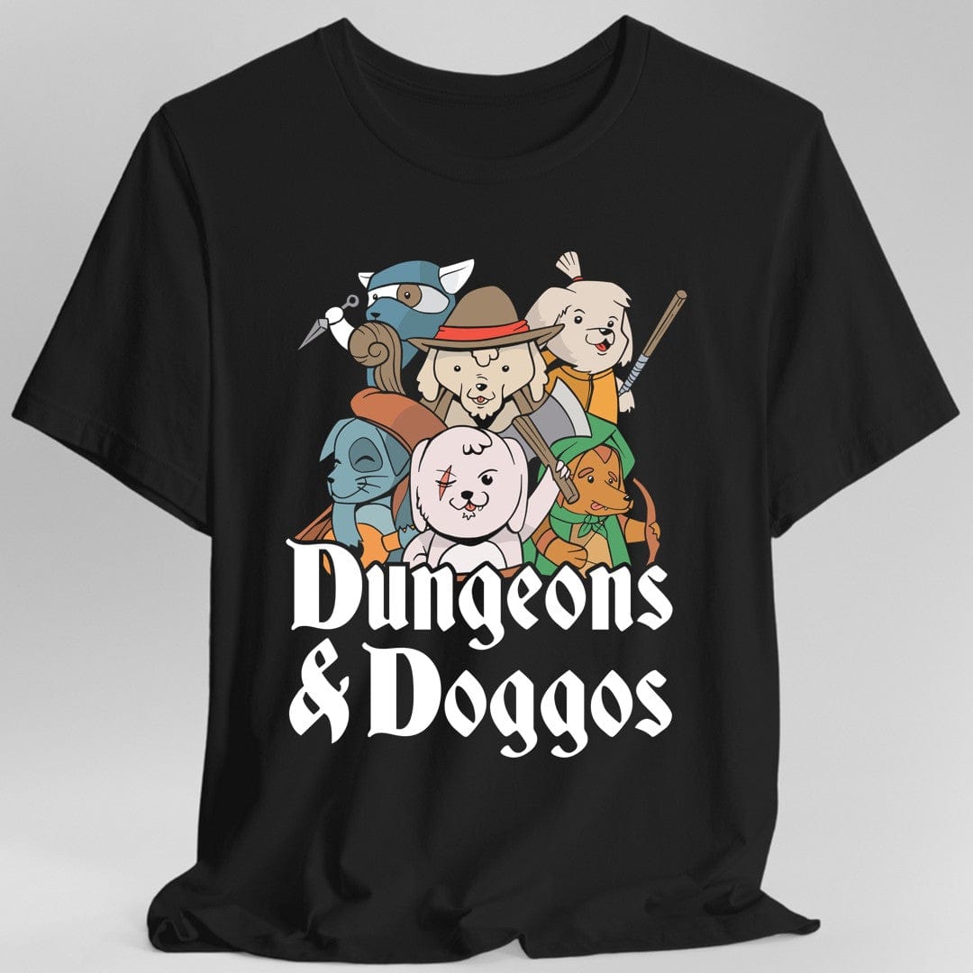Printify T-Shirt Black / S Dungeons and Doggos Shirt