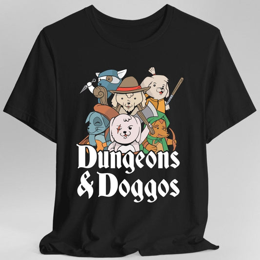 Printify T-Shirt Black / S Dungeons and Doggos Shirt