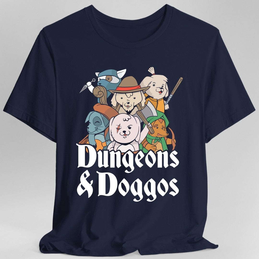 Printify T-Shirt Navy / S Dungeons and Doggos Shirt