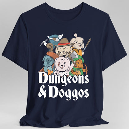 Printify T-Shirt Navy / S Dungeons and Doggos Shirt