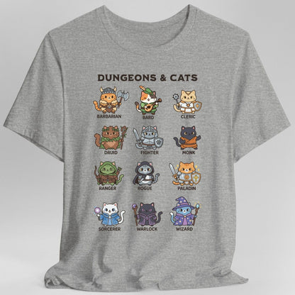 Printify T-Shirt Sport Grey / S Dungeons & Cats T-shirt